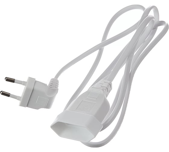 Удлинитель 3 м электрический бытовой белый на 1 вилку idealim kabel-300-white