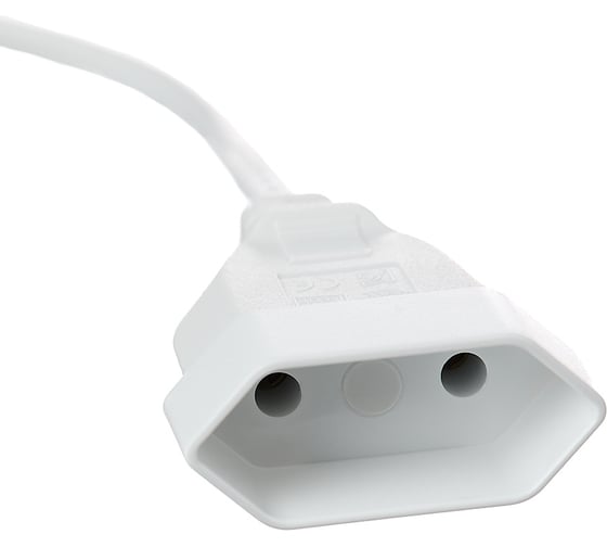 Удлинитель 3 м электрический бытовой белый на 1 вилку idealim kabel-300-white