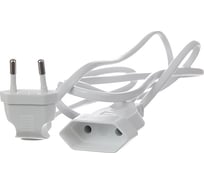 Удлинитель 2 м электрический бытовой шнур белый на 1 вилку idealim kabel-200-white