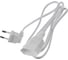 Удлинитель 2 м электрический бытовой шнур белый на 1 вилку idealim kabel-200-white 2