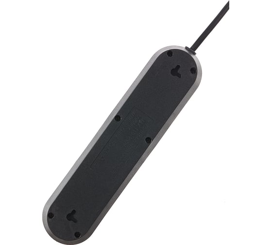 Удлинитель idealim 2 м, сетевой фильтр, с USB, с заземлением, переноска Multi-Ryad-3r-3usb-2М-black