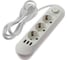 Удлинитель idealim 2 м, сетевой фильтр, с USB, с заземлением, переноска Multi-Ryad-3r-3usb-2М-white 1