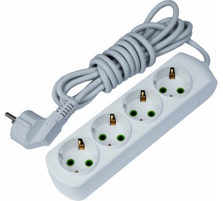 Удлинитель Lezard LETITIA с заземлением 4 входа 3 метра 721-0403-401