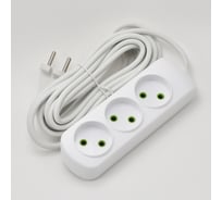 Удлинитель Lezard LETITIA без заземления 3 входа 5 метра 721-0305-303
