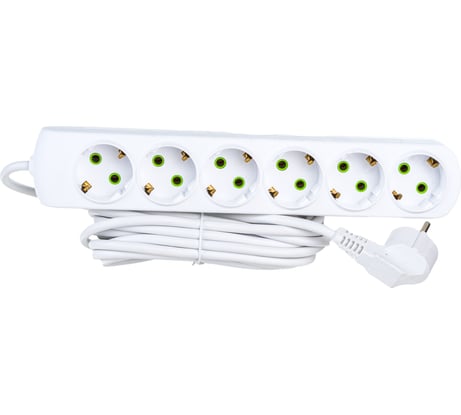 Удлинитель Lezard LETITIA с заземлением 6 входов 5 метров 721-0605-601