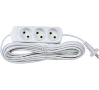 Удлинитель Lezard LETITIA без заземления 3 входа 10 метров 721-0310-303