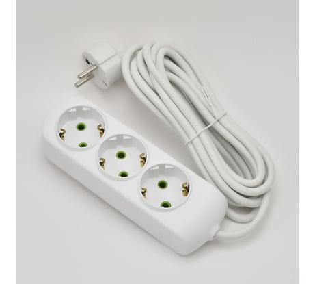 Удлинитель Lezard LETITIA с заземлением 3 входа 3 метра 721-0303-301