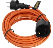 Удлинитель-шнур силовой Denzel Garden Series, ПВС, 10м, 1 розетка, 3х1 мм 37405