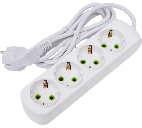 Удлинитель Lezard LETITIA с заземлением 4 входа 2 метра 721-0402-401