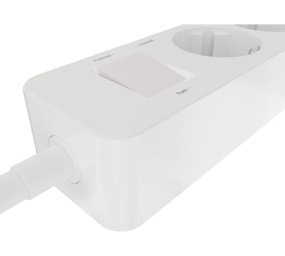 Удлинитель с USB зарядкой HARPER UCH-330 White H00002263