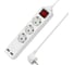 Удлинитель сетевой TDM ELECTRIC 3 розетки, 2 USB 2,4А 1,5 м, с выключателем, ПВС 3х0,75 мм2 10А 250В белый SQ1303-0303 1