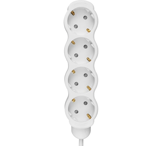 Удлинитель бытовой TDM ELECTRIC Люкс 4 гнезда, 3 м, с/з, с з/ш, ПВС 3x1,5 мм2, 16 А, 250 В, 3700 Вт TDM ELECTRIC SQ1303-4059