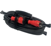 Удлинитель силовой iTOK тип SUR серии iCONNECT COLOR на рамке без земли КГтп-ХЛ 2x1,5 мм 1 гнездо IP44 ГОСТ цвет красный 50 м i-CONNECT-COLOR-SUR-KG-215-1-44-50-RED