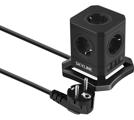 Сетевой фильтр SKYLINE USP-720 Black PD3.0 S00003673