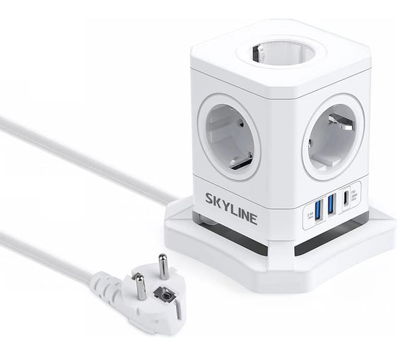 Сетевой фильтр SKYLINE USP-720 White PD3.0 S00003674 1