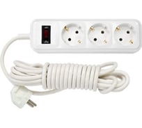 Удлинитель Bylectrica 3-местная с заз.конт., с ограничителем тока 3700 Вт У16-320 10м
