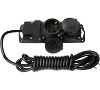 Удлинитель Bylectrica 2-местная с заз.конт каучук IP 44 У16-414 3.5м