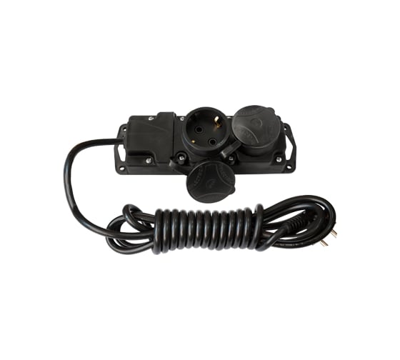 Удлинитель Bylectrica 2-местная с заз.конт каучук IP 44 У16-414 3.5м
