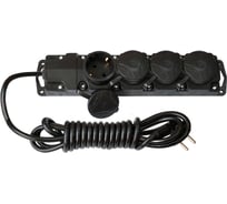Удлинитель Bylectrica 4-местная с заз.конт каучук IP 44 У16-466 1.7м