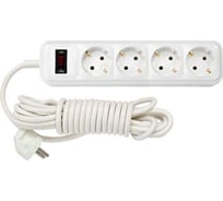 Удлинитель Bylectrica 4-местная с заз.конт., с ограничителем тока 3700 Вт У16-327 5м