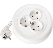 Удлинитель Bylectrica 3-местный с заземляющим контактом У10-370 2.5м