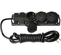 Удлинитель Bylectrica 3-местная с заз.конт каучук IP 44 У16-382 1.7м