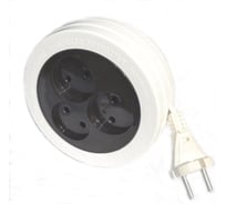 Электрический удлинитель Веллконт рулетка У10-450 (ШВВП) 3 входа, 3метра, в индивидуальной упаковке 49011