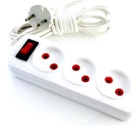 Электрический удлинитель Веллконт с переключателем У10-448 (ШВВП) 3 входа, 10 метров, в индивидуальной упаковке 48993