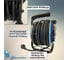 Удлинитель на катушке силовой Electraline FIXED PLATE с 4 гнезд.и защитой от перегруз.каб. H07RN-F 49030 3