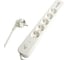 Сетевой фильтр STEKKER 5-местный с/з 3x1мм2, 1,8 м, 250В, 16А, 2 USB-A+2 Type-C, серия Nova, белый, 50102 1