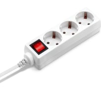 Сетевой удлинитель BURO BU-PS3.3/W 3м, 3 розетки, белый, пакет ПЭ 475293
