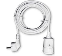 Удлинитель-шнур PROGIX 3 метра, без заземления, белый, ПВС 2x1.5 PG121