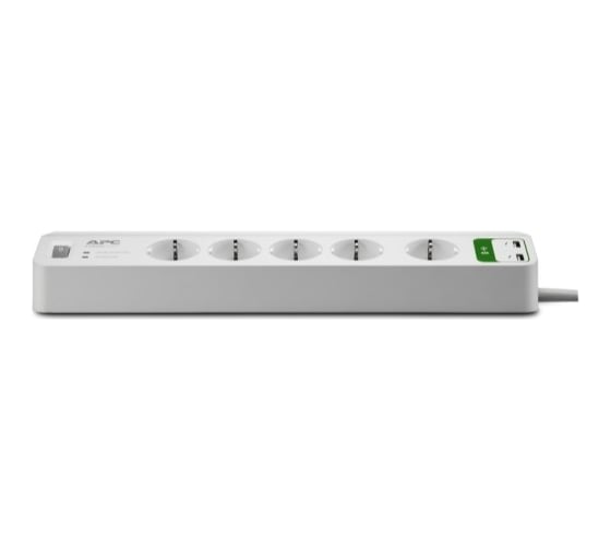Сетевой фильтр APC Essential SurgeArrest 5 outlets, with 5V, 2.4A 2 port USB Charger 230V Russia PM5U-RS