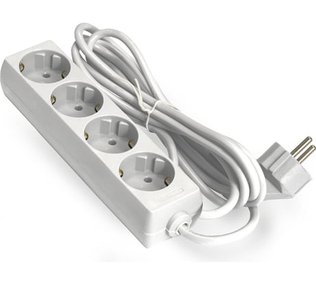 Удлинитель ExeGate ECE-4-5W 4 евророзетки с заземлением, 5м, белый 285818