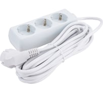 Удлинитель ExeGate ECE-3-5W 3 евророзетки с заземлением, 5м, белый 285809