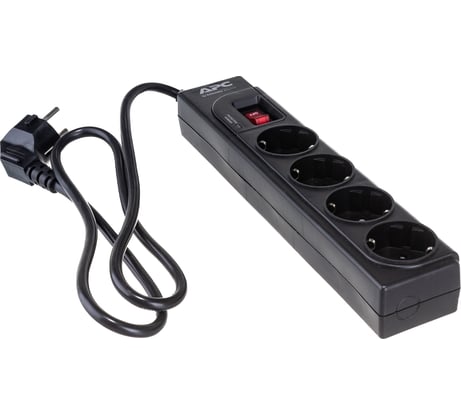 Сетевой фильтр APC Essential SurgeArrest 4 outlets, 1 meter power cord, 230V Russia P43B-RS