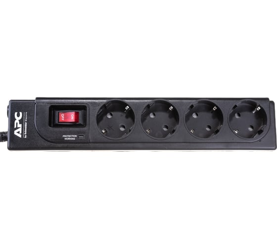 Сетевой фильтр APC Essential SurgeArrest 4 outlets, 1 meter power cord, 230V Russia P43B-RS