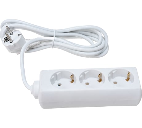 Удлинитель ExeGate ECE-3-3W 3 евророзетки с заземлением, 3м, белый 285806