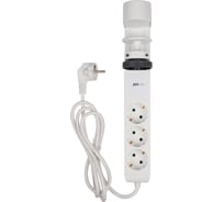 Удлинитель Jazzway ETD-03U-150-wh (3х1,5) белый со струбциной для крепления к столу, заземление, шторки, выключатель 5059535