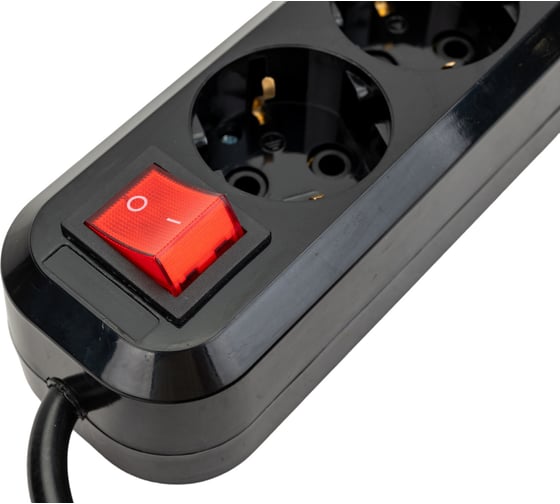 Сетевой фильтр 5bites 1.8м, 5 розеток, 16A, черный SP5B-318