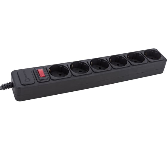 Сетевой фильтр 5bites 5 м, 6 розеток, черный SP6B-150