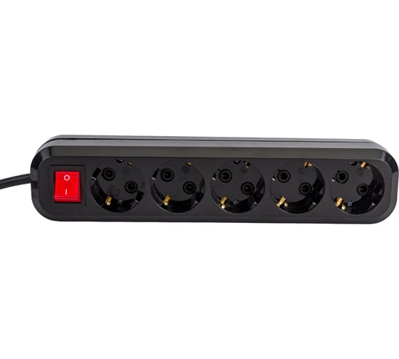 Сетевой фильтр 5bites 5м, 5 розеток, 16A, черный SP5B-350