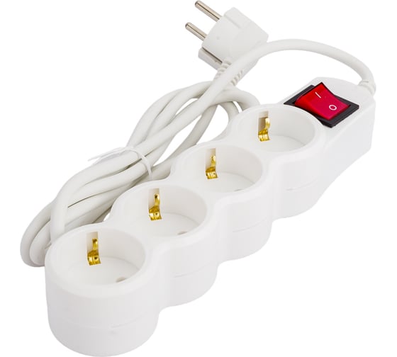 Сетевой фильтр 5bites 1.8 м, 4 розетки, белый SP4W-118