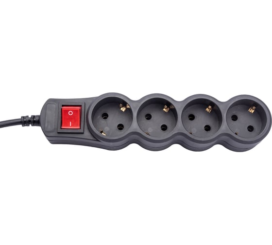 Сетевой фильтр 5bites 5 м, 4 розетки, черный SP4B-150