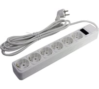 Сетевой фильтр 5bites 3 м, 6 розеток, белый SP6W-130
