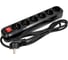 Сетевой фильтр 5bites 1.8м, 6 розеток, 16A, черный SP6B-318 6