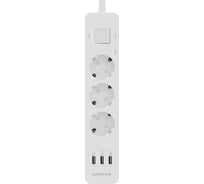 Удлинитель с USB зарядкой HARPER UCH-360 White H00003012