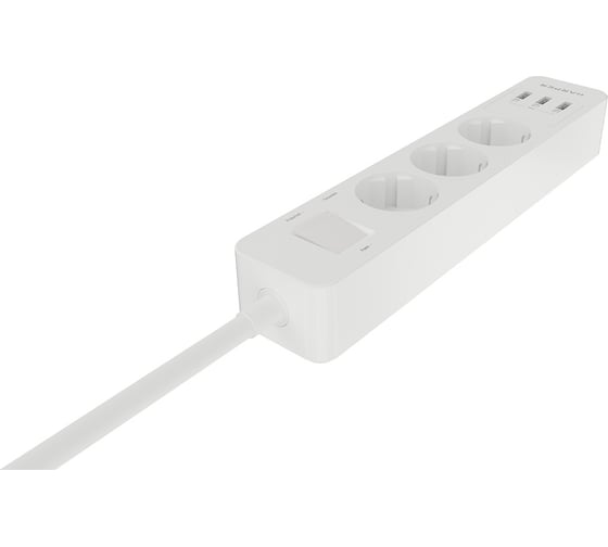 Удлинитель с USB зарядкой HARPER UCH-360 White H00003012