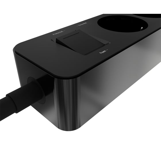 Удлинитель с USB зарядкой HARPER UCH-330 Black H00003009