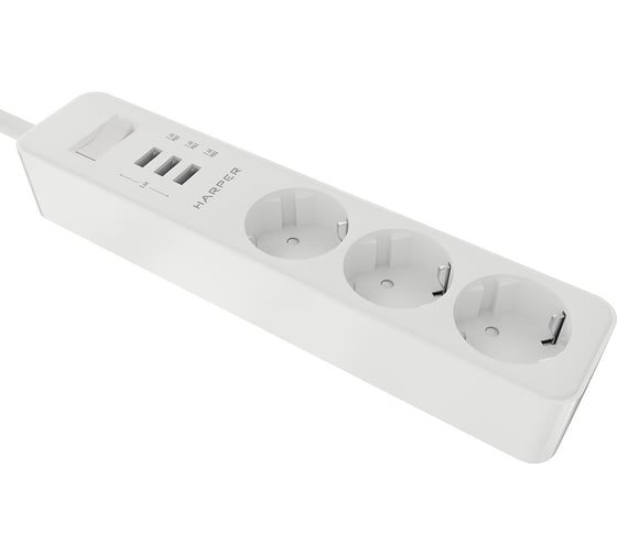 Удлинитель с USB зарядкой HARPER UCH-325 White H00003008
